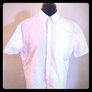 Denim&Flower White medium men’s shortsleeved shirt
